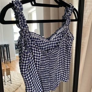 Reformation Gingham Top